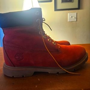 Red Men's Timberland boots
